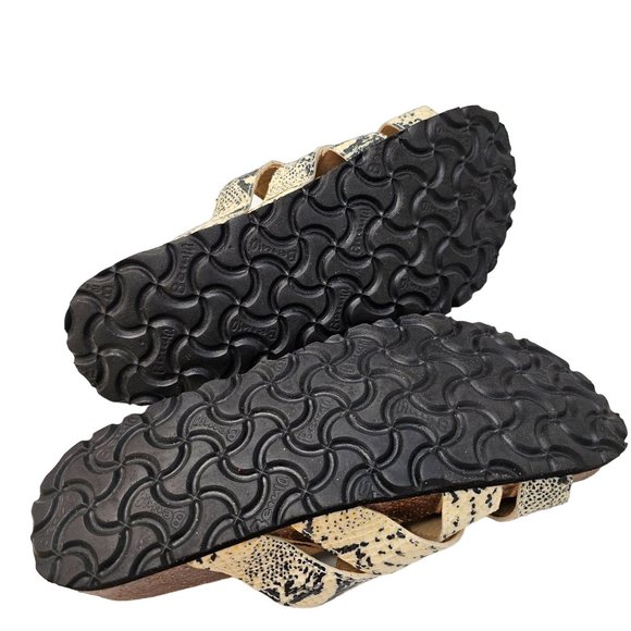 Birkenstock Sandals Snake Print Snakeskin Arizona Python Rhinestone Narrow. 8 - Picture 12 of 12